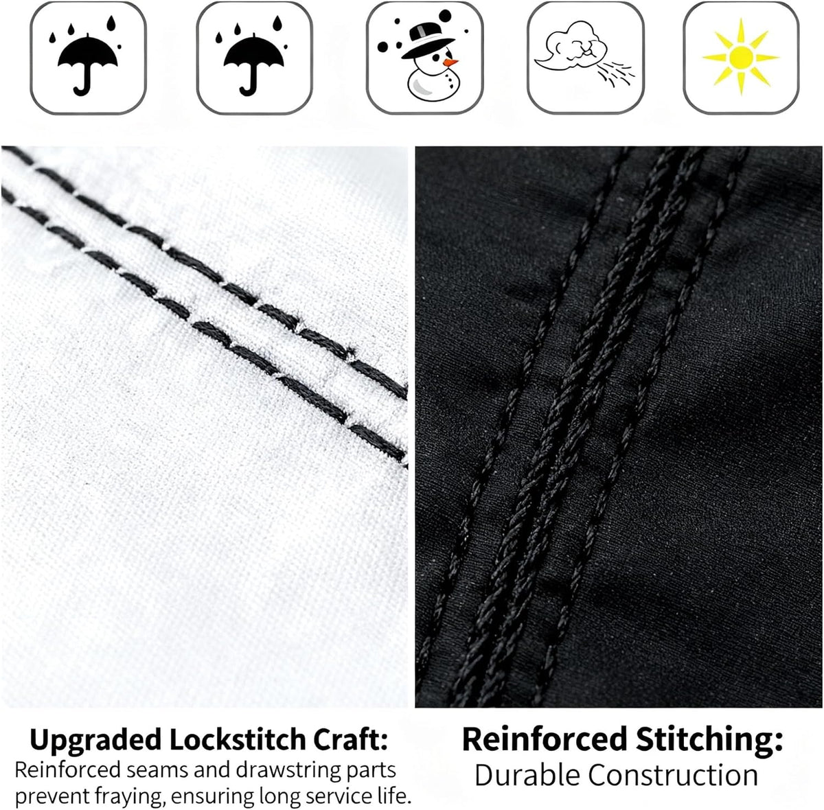 Heavy-Duty 210D Oxford Swing Cover-Waterproof UV-Resistant and Windproof Hammock with Drawstring(Nozipper(115cm*190cm))