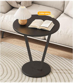 Sofa Side Table, Small Table, Side Cabinet, Small Coffee Table, Bedside Bedside Table, Small Round Table, Storage Rack, Rounded Corner Table (Color : Black), 32454
