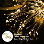 Anordsem Solar Lights Outdoor Waterproof: Garden Light Solar Powered for Yard Outside Decorations-Fireworks Lamp Led for Patio Pathway- Sparkler Stick Twinkle Gifts for Women Wife 4 Pack Warm White