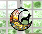 Personalized Dog Memorial, Custom Name Rat Terrier Dog Christmas Ornament with Name, Custom Breeds, Pet Loss Light Catcher, Gifts for Lovers Loss of Pet Sympathy on Mothers Day Christmas