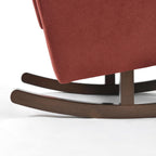 Haven Upholstered Rocking Chair (Burgundy)
