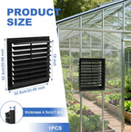 18 Inch Automatic Gravity Shutter Louver Vent, Aluminum Exhaust Shutters Louver for Windows Outside, Home Attics, Greenhouse Vent