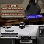 Now Playing Vinyl Record Stand- Simulated Vinyl Design with 7-Color Changing Lights,A Stylish Accent for Vinyl Record Holder, Perfect for Record Display and LP Lover Gifts.