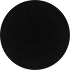 Coaster Home Furnishings - Florence - Pine Wood - Traditional Round Dining Table with Plank Top and Pedestal Base - Dining Room & Kitchen - 60 Inch - Black - 115530