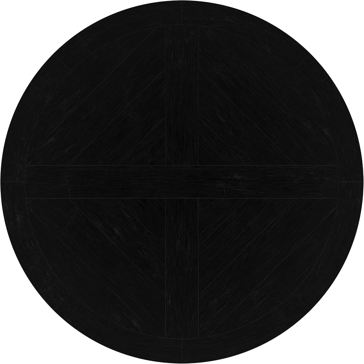 Coaster Home Furnishings - Florence - Pine Wood - Traditional Round Dining Table with Plank Top and Pedestal Base - Dining Room & Kitchen - 60 Inch - Black - 115530
