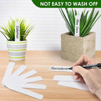 Plant Labels 300pcs 4 Inch with Garden Plant Markers Pen of Outdoor Waterproof,Plant Tags and Permanent Marking Pen, Garden Labels Gardening Gifts for Women Men