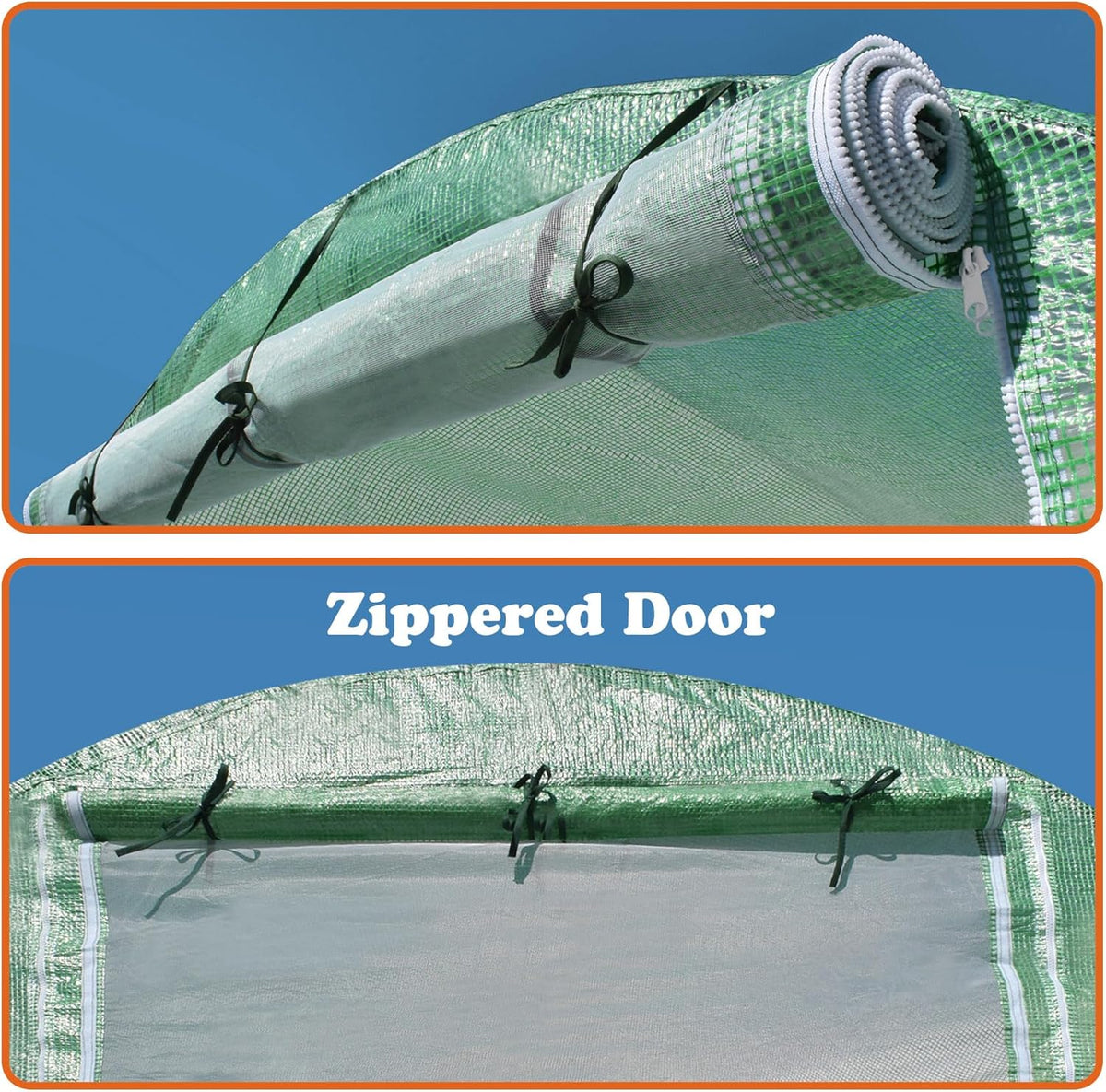 Strong Camel Replacement Greenhouse Cover for Walk in Greenhouse Frame Green House Top Cover (Frame NOT Included) (25 X 10 X 6.6ft)