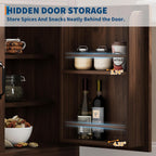 IDEALHOUSE 71.9" Tall Storage Cabinet with 30mm Thickened Board, Tempered Glass Doors & Anti-Tipping Kit, Pantry Storage Cabinet for Kitchen, Dining Room, Living Room