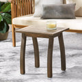 Selma Accent Table: Modern Acacia Wood Side Table - Compact 19x19 Inch End Table for Small Space Living & Home Office Use