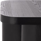 SAFAVIEH Home Collection - Ahani Modern End Table, Black Accent Side Table with Sculptural Cylinder Legs (ACC2315B)