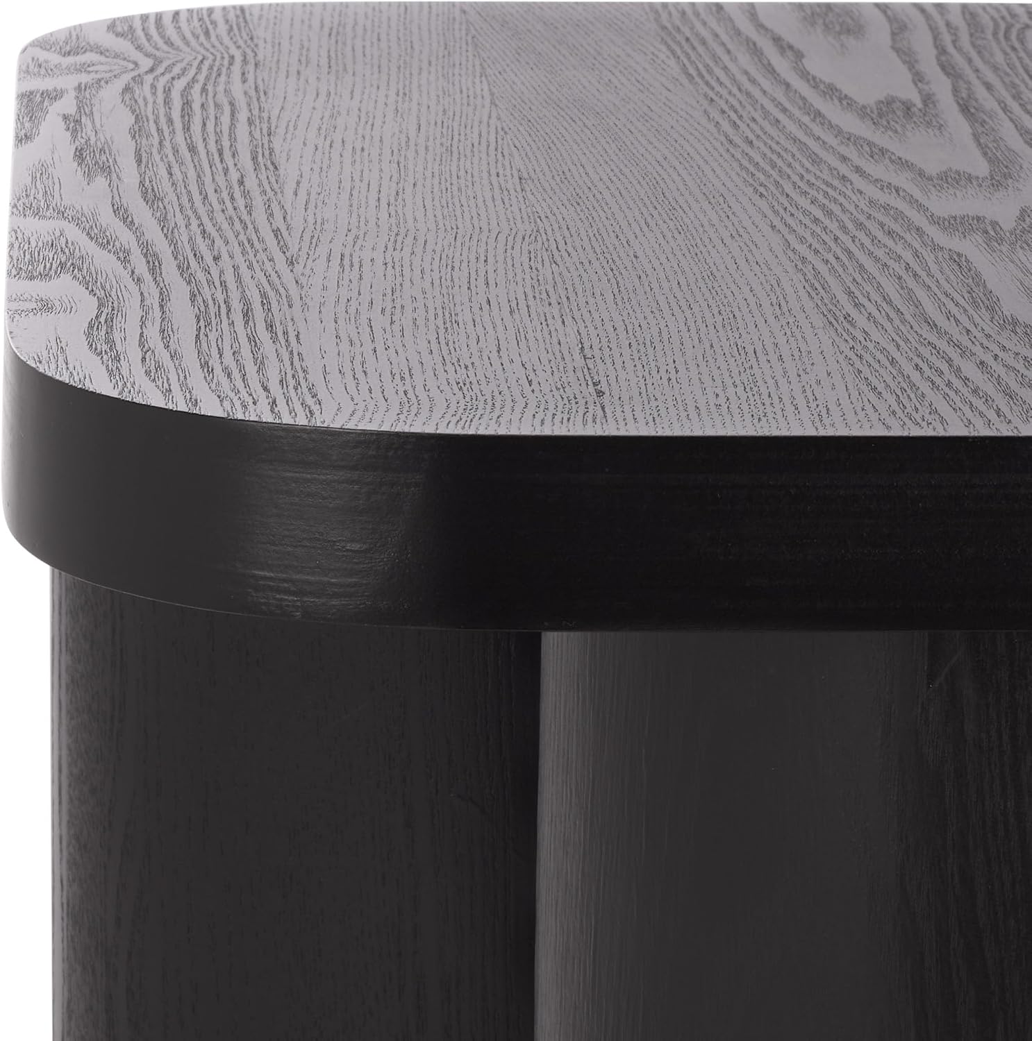 SAFAVIEH Home Collection - Ahani Modern End Table, Black Accent Side Table with Sculptural Cylinder Legs (ACC2315B)