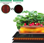 Seedling Heat Mat for Seed Starting,10" x 20.75" Waterproof Heating Pad for Indoor Plants Germination (Black 1 Pack)