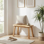 ARROWSTONE Solid Wood Bench for Entryway, Make Up Bench, Bed Bench, Dining, Plant Stand - Wooden Bench Indoor (26 inches)