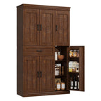 Garvee 70" Tall Kitchen Pantry Storage Cabinet,Modern Kitchen Hutch Cabinet | with Doors and Shelves, Freestanding Food Pantry with Large Storage Drawer for Dining Room and Household Organization