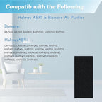 Nispira AER1 Filter Replacement Carbon Booster for Holmes AER1 Air Purifier HAPF30AT HAP242-NUC Removes Odor Smoke VOVs 9.5 x 4 x 0.25 Inches Pack of 8
