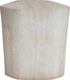 Bloomingville Lightweight Eco Stone Indoor/Outdoor Table, Travertine Finish, Natural