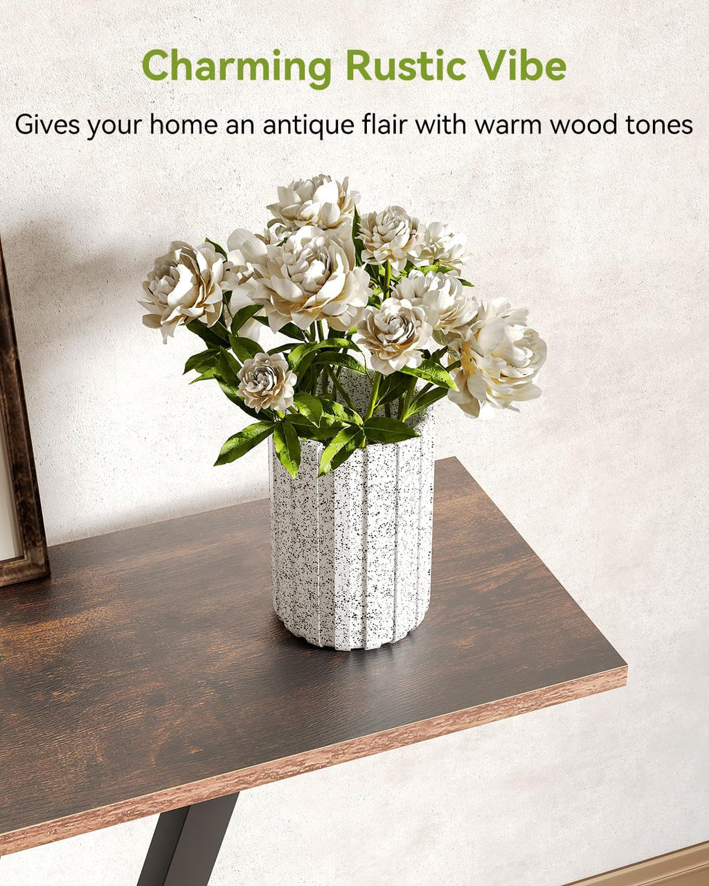 LITTLE TREE Console Table Hallway Table for Entryway 43 Inch Sofa Table Entryway Tables for Living Room, Rustic Brown