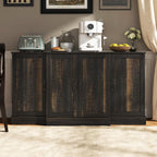 Buffet Cabinet with Storage,59" Large Farmhouse Sideboard Buffet Cabinet with Doors,Kitchen Buffet Storage Cabinet with Adjustable Shelves,Bar Station Table for Kitchen,Dining Room,Living Room