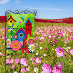 2 pieces spring summer bird garden flag welcome flag, vertical double-sided small yard flag 12 x 18 inches for outdoor family seasonal farmhouse yard lawn outdoor decoration