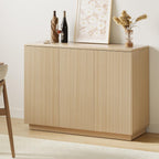 Sideboard Buffet Cabinet with Storage - 47" Fluted Coffee Bar Cabinets Credenza with Adjustable Shelves, Accent Buffets & Sideboards Console, Wood Side Board for Living Room, Kitchen, Entryway
