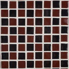 SAFAVIEH Home Collection - Satomi Accent Table with Bordeaux Mosaic Tile Inlay & Black Iron Base, Modern Side Table, Fully Assembled (ACC3230C)
