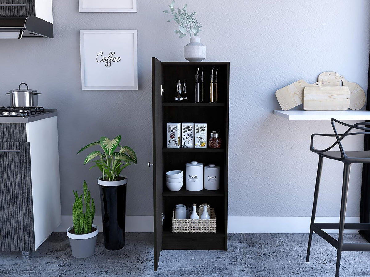 Rectangle Pantry Cabinet Black