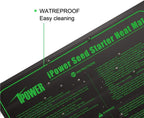iPower GLHTMTM-A 20" x 20" Waterproof Durable Seedling Heat Mat Warm Hydroponic Plant for Indoor Gardening Germination Starting, black