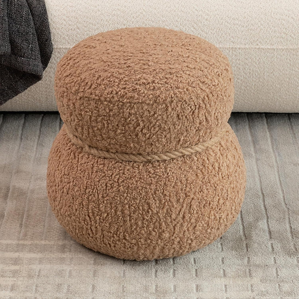 Snowman Stool, Seat Body Width 14.56 Inches, Round Belly, Playful Cute, Suitable for Any Space,Soft Stool