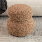 Snowman Stool, Seat Body Width 14.56 Inches, Round Belly, Playful Cute, Suitable for Any Space,Soft Stool