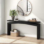 Epecoya 63-Inch Black Console Tables for Entryway Mid Century | Wooden Sofa Table Behind Couch, Entryway Console Tables for Living Room, Entry Way, Hallway