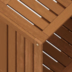 Furinno TIOMAN Outdoor Storage, Multipurpose Stacking Shelf in Teak Oil, for Patio, Garden, Porch, Natural