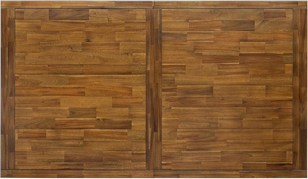LET-AWA-TP - A Wooden Dining Table with Removable Rectangular Tabletop - Antique Walnut Finish