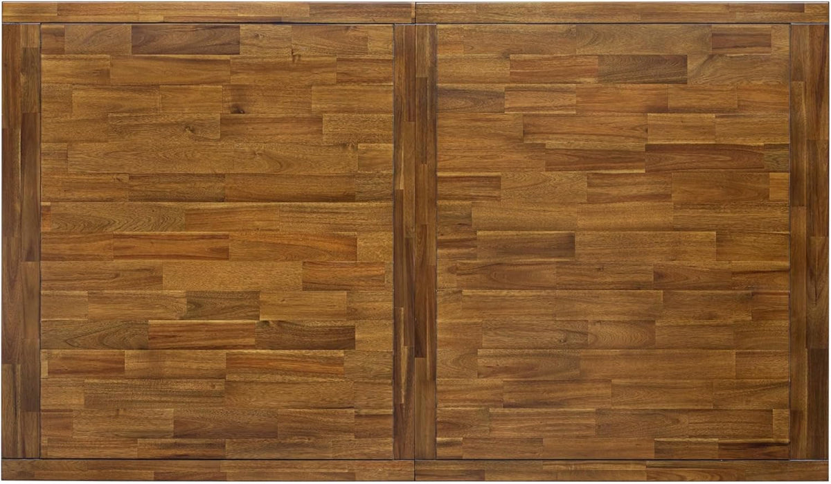 LET-AWA-TP - A Wooden Dining Table with Removable Rectangular Tabletop - Antique Walnut Finish