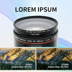 77-82mm Step-Up Ring Adapter, 77mm to 82mm Step Up Filter Ring for 77mm Lens Mount 82mm for DSLR Lenses and ND UV CPL IR Filters （77-82mm）