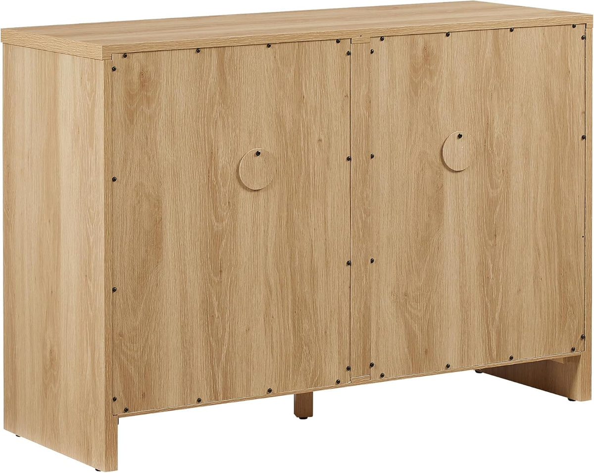 Crosley Furniture Kenji Record Player Cabinet with Vinyl Storage, Media Stand, Modern Home Organizer, Ash