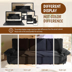 94.5" Pull Out Couch King Size, Futon Sofa Bed, 3-in-1 Convertible Sleeper Sofa Bed with Cushion Armrest, Modern Corduroy Loveseat Couches for Living Room, Small Space, Apartment, Black