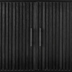 Best Choice Products Slatted Sideboard Buffet Cabinet, Entryway Table, Accent Storage Cabinet, Console Table for Hallway, Living Room, Dining Room – Black