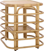 SAFAVIEH Home Collection - Maestro Natural Rattan Accent Table, Tropical Boho Design, Fully Assembled (ACC5400A)