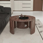 32" Anti-Slip Nesting Tables, Nesting Side Tables with Smooth Wood top, Nesting Coffee Tables with Minimalist Aesthetic for Modern Interior Home Spaces, Natural Wood