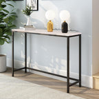 HOMERECOMMEND Console Table with Power Outlets and USB Ports,Rustic Brown | Sofa Tables with Charging Station,for Hallway, Entryway,Behind Couch Table,charging station behind couch