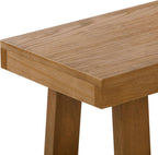Plank+Beam Classic Dining Bench, 60 Inch, Pecan Wirebrush | Non-Toxic Finishes, Farmhouse Design, Elegant Details, Easy Assembly, Quick Setup, Solid Wood