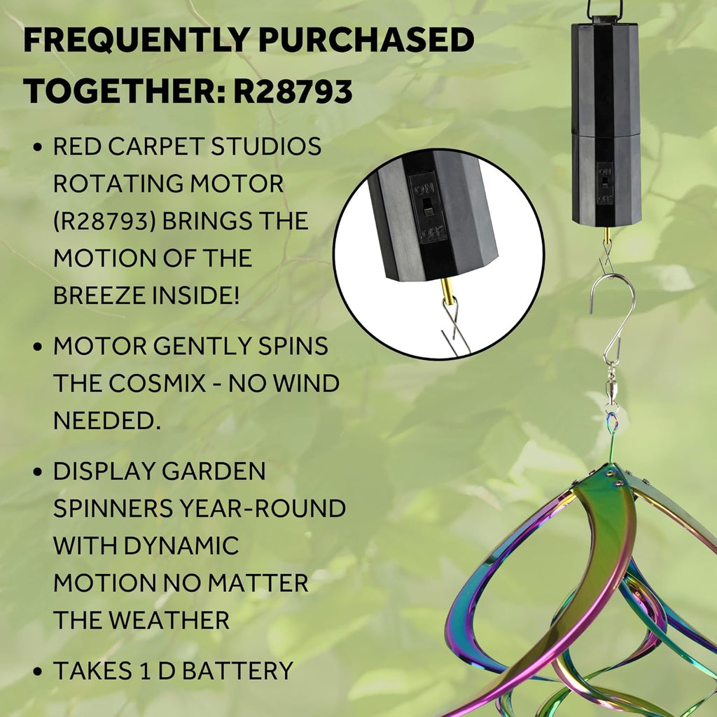Red Carpet Studios The Original Double Helix Cosmix Wind Spinner, 14-Inch, Rainbow