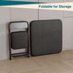 CABIHOME Kids Folding Table & Chair Set 3pc PU Padded Cushion No Tools Needed Toddler