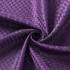 3 in 1 Shower Curtain Set, Purple Waffle Shower Curtain and PEVA Liner Set with 12 Stainless Steel Shower Curtain Hooks, Waterproof Fabric Shower Curtains for Bathroom, 72 W x 72 H
