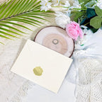 50 PCS Pearl Ivory A7 Envelopes with Stickers, Shimmering 5x7 Envelopes for Invitations, Great for Wedding Invitation Cards, Birthday RSVP, Graduation, Baby Shower 5.25 x 7.25 inches