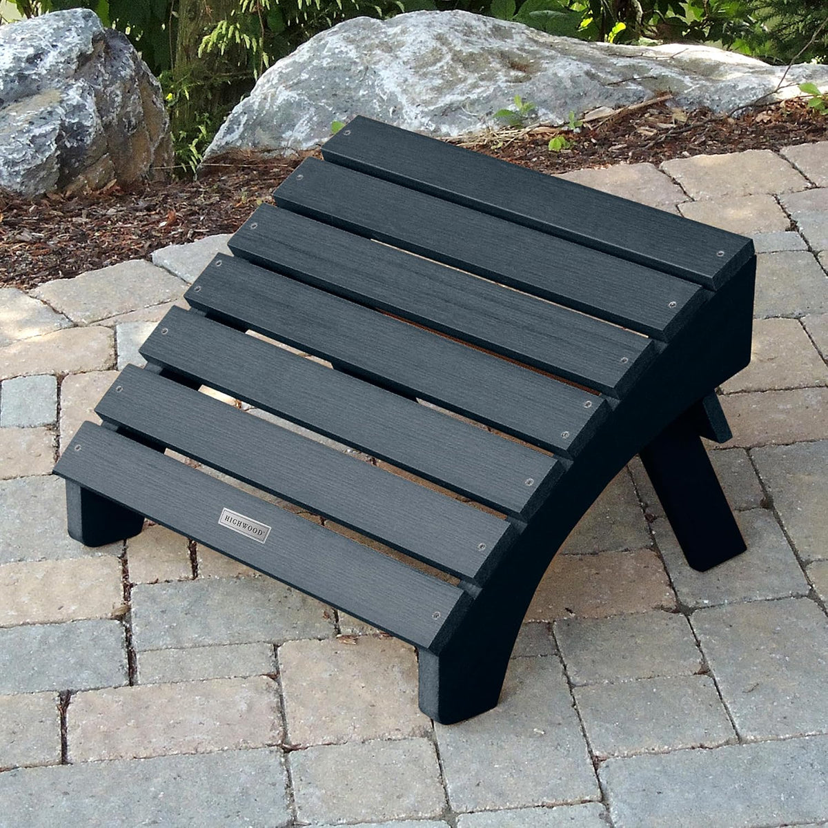 Highwood AD-OTL1-FBE Adirondack Folding Ottoman, Federal Blue