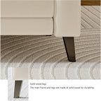 Modern Cloth Bedroom Bench for End of Bed, Modern Upholstered Ottoman Long Entryway for Bathroom Living Room Foyer Indoor Entryway(Beige)