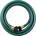 PVC Garden Hose 1/2 Inch, Flexible Water Hose with Male and Female Fittings, No Leaking, Heavy Duty, for Household, Outdoors, Lawns, Patio (10 FT, Green, Plastic Fittings)