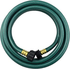 PVC Garden Hose 1/2 Inch, Flexible Water Hose with Male and Female Fittings, No Leaking, Heavy Duty, for Household, Outdoors, Lawns, Patio (10 FT, Green, Plastic Fittings)