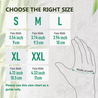 COOLJOB 2 Pairs Gardening Gloves for Women and Men, Bamboo Working Gloves Touchscreen, Grippy Nitrile Rubber Coated Work Gloves, Green/Black, Large Size (2 Pairs L)